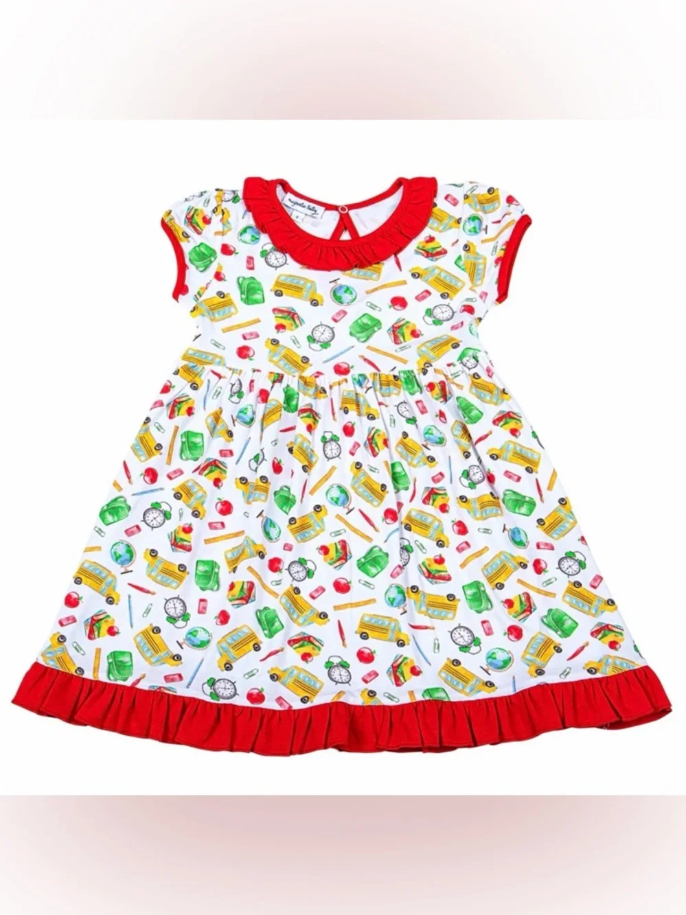 MAGNOLIA BABY Smarty Pants Printed S/S Toddler Dress - 2T